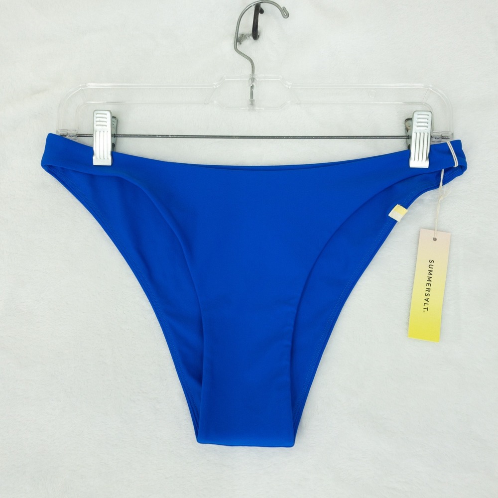 Summersalt Bikini Bottoms Womens Size 6 Blue Swimwear Summer Beach Vacation Pool